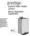 prestige Indirect Water Heater (IDWH) Sensor Application Supplement WARNING