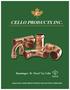CELLO PRODUCTS INC. Banninger >B< Press by Cello BRASS AND COPPER PRESS FITTINGS FOR USE WITH COPPER PIPE