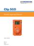 Clip SGD. Portable single Gas Detector. User manual
