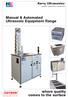 Manual & Automated Ultrasonic Equipment Range