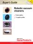 Robotic vacuum cleaners