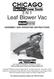 Leaf Blower Vac 91010