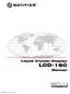 Liquid Crystal Display LCD-160. Manual. Document /26/2003 Rev: A P/N 51850:A ECN