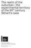 The realm of the suburban : the experimental territory of the XX th century Sénart s case