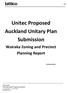 Unitec Proposed Auckland Unitary Plan Submission. Wairaka Zoning and Precinct Planning Report