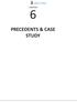 CHAPTER PRECEDENTS & CASE STUDY