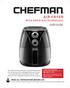 AIR FRYER USER GUIDE WITH RAPID AIR TECHNOLOGY READ ALL INSTRUCTIONS BEFORE USE