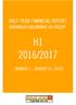 HALF-YEAR FINANCIAL REPORT HORNBACH BAUMARKT AG GROUP H1 2016/2017 (MARCH 1 AUGUST 31, 2016)