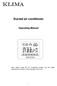 Ducted air conditioner Operating Manual