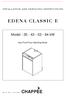 EDENA CLASSIC E. Model : kw INTALLATION AND SERVICING INSTRUCTIONS. Gas Fired Floor Standing Boiler. Réf. : CH I EN 09/05