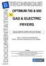 GAS & ELECTRIC FRYERS