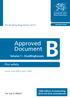 Approved Document. Fire safety. Volume 1 Dwellinghouses. The Building Regulations Came into effect April 2007