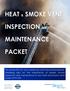 HEAT & SMOKE VENT INSPECTION AND MAINTENANCE PACKET