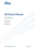 UV Ozone Cleaner. User Manual. enabling materials science. Manual Version: 2.0.B. Product code: L2002A. Product Version: 2.0. Software Version: 2.