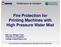 Fire Protection for Printing Machines with High Pressure Water Mist