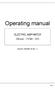 Operating manual ELECTRIC ASPIRATOR 00) : 1) Page 1