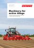 Machinery for active tillage