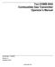 Tox-COMB/ANA Combustible Gas Transmitter Operator s Manual