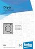 Dryer. User Manual DCY 9316 W DCB W DCB B DCB R _EN/