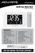 Intelli-Time Alarm Clock model 13041RM
