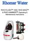 RHO-FLUSH 1000, RHO-MAG & RHO-HAMMER Operating & Maintenance Instructions