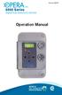 Version Inc Series Digital Gas Detector/Controller. Operation Manual