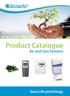 Product Catalogue. Air and Gas Sensors. Save Life and Energy