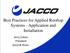 Best Practices for Applied Rooftop ` Systems - Application and. Jerry Cohen President Jacco & Assoc. Installation