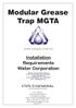Modular Grease Trap MGTA