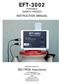 EFT-3002 PORTABLE EMBRYO FREEZER INSTRUCTION MANUAL MANUFACTURED BY. BELTRON Instruments