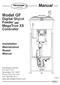 Manual. Model GF. Digital Glycol Feeder with MegaTron XS Controller. Installation Maintenance Repair Manual