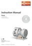 Instruction Manual. Fossa FO 0015 A, FO 0035 A. Scroll Vacuum Pumps. Ateliers Busch S.A. Zone industrielle, 2906 Chevenez Switzerland