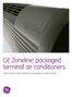 GE Zoneline packaged terminal air conditioners contract sales architects and engineers data manual