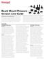 Board Mount Pressure Sensors Line Guide