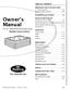 Owner s Manual. For all 1998 Bullfrog Portable Spas TABLE OF CONTENTS. (Multiple Patents Pending) IMPORTANT SAFETY INSTRUCTIONS