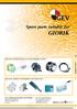 GIORIK. Spare parts suitable for: Spare parts suitable for hot-air ovens and combination steamers
