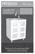 Laundry Kit With flexi-neck faucet and storage cabinet
