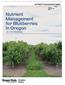 Nutrient Management for Blueberries in Oregon J. Hart, B. Strik, L. White, and W. Yang