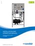 MLP EN 1512 INSTALLATION AND OPERATION MANUAL. Adiabatic humidification system Condair MLP. Humidification and Evaporative Cooling