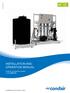 MLP RO EN 1512 INSTALLATION AND OPERATION MANUAL. Adiabatic humidification system Condair MLP RO. Humidification and Evaporative Cooling