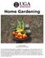 Home Gardening. Bob Westerfield UGA Extension Horticulturist