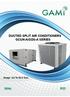 DUCTED SPLIT AIR CONDITIONERS GCUN-A/GDS-A SERIES