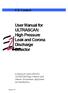 User Manual for ULTRASCAN High Pressure Leak and Corona Discharge Detector