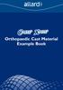 Orthopaedic Cast Material Example Book