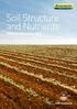 Soil Structure and Nutrients PRODUCTION GUIDELINES