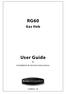 RG60 Gas Hob User Guide