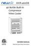 AWR-460DB 46 Bottle Built-In Compressor Wine Cooler