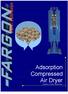 Adsorption Compressed Air Dryer Heatless or heater regeneration