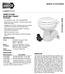 MODEL SERIES QUIET-FLUSH ELECTRIC TOILET FEATURES. Model Series SPECIFICATIONS VARIATIONS OPERATION