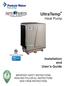 UltraTemp Heat Pump. Installation and User's Guide IMPORTANT SAFETY INSTRUCTIONS READ AND FOLLOW ALL INSTRUCTIONS SAVE THESE INSTRUCTIONS